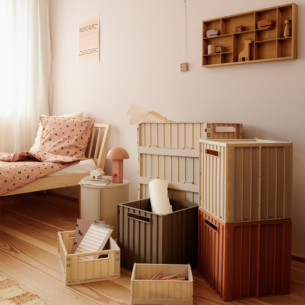 Faltbare Aufbewahrungsbox mit Deckel Beige | Liewood ▷ Jetzt bestellen