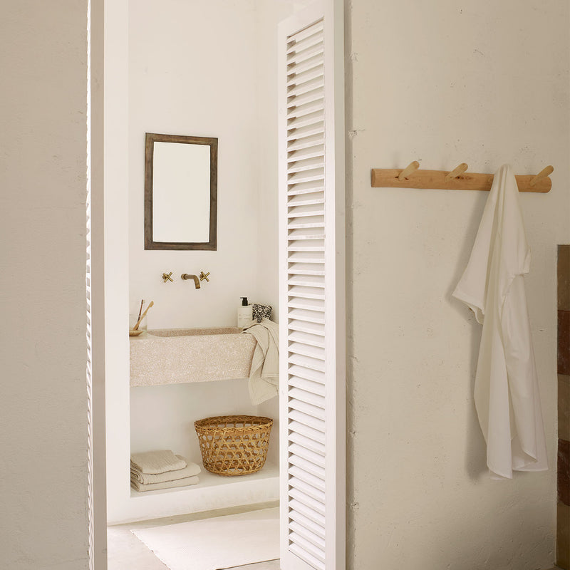 Garderobenleiste mit 4 Haken aus Eukalyptusholz von Tine K Home