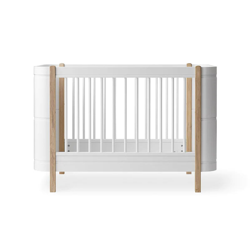 Oliver Furniture  Wood Mini+ Babybett exkl. Umbauset Juniorbett  Weiss/Eiche