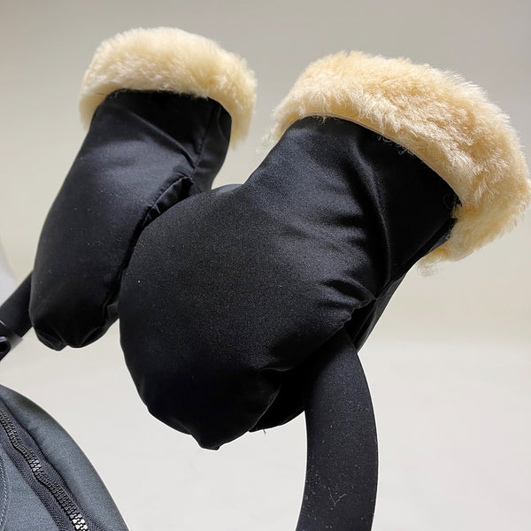 Kaiser Lammfell Kinderwagen Handschuhe 'Stroller Mitt' Black