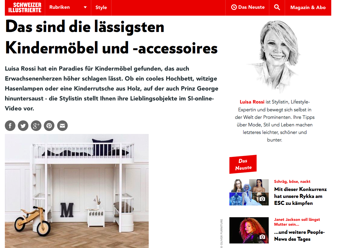 Luisa Rossi Lifestyletipp mit Snowflake Kindermöbel Concept Store