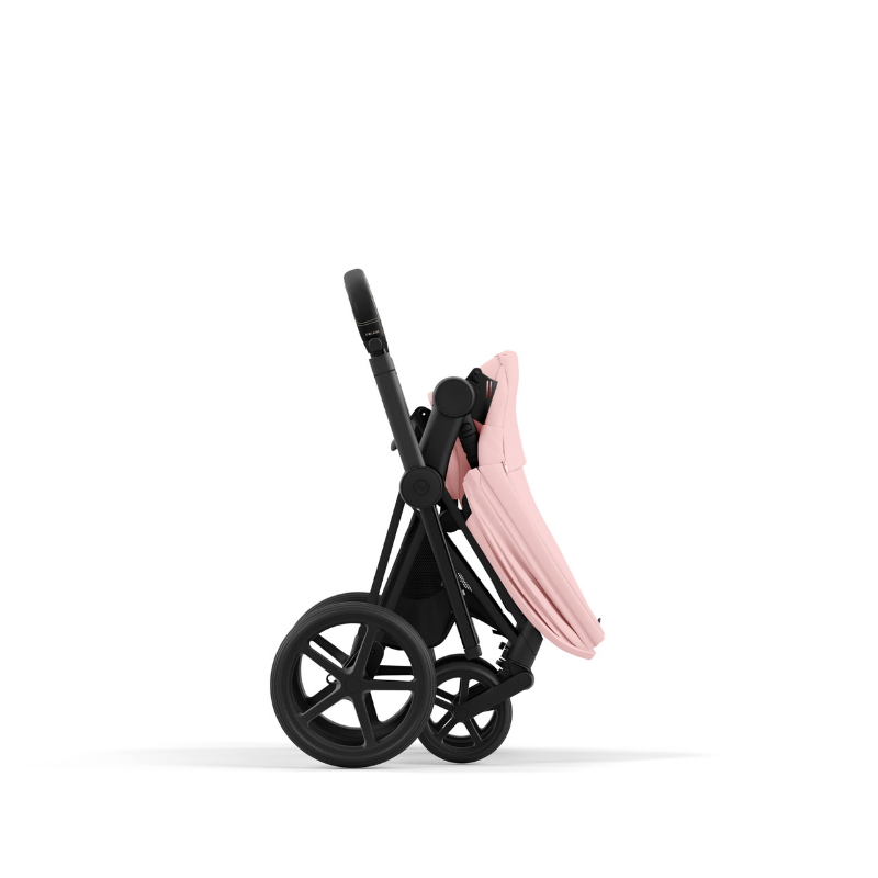 Cybex  Priam Matt Black  Peach Pink