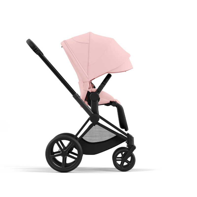 Cybex  Priam Matt Black  Peach Pink