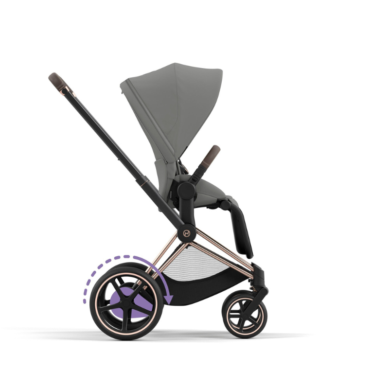 Cybex  e-Priam Rosegold  Comfort Mirage Grey