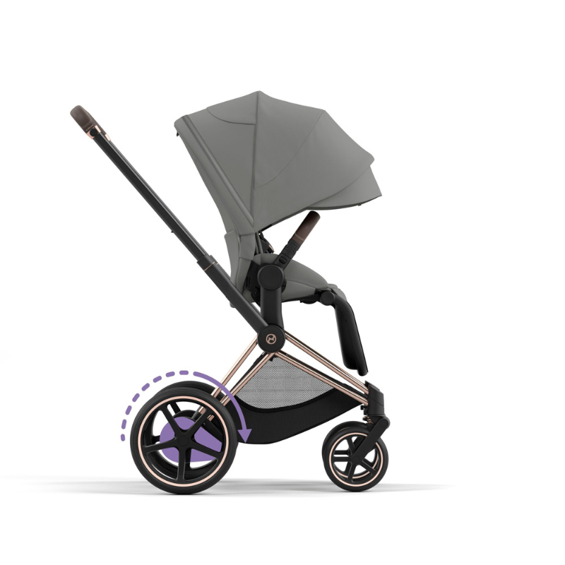 Cybex  e-Priam Rosegold  Comfort Mirage Grey