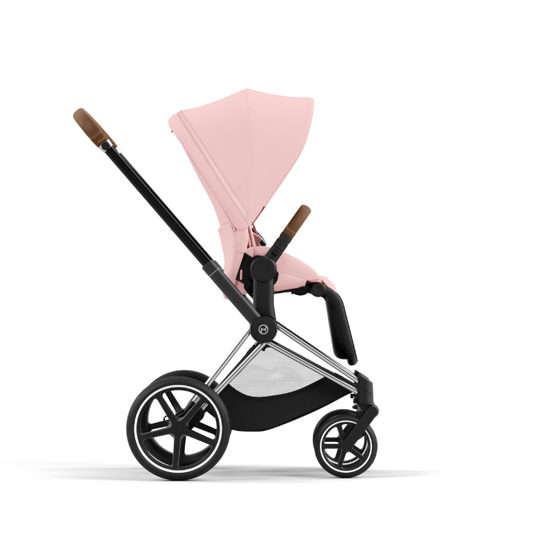 Cybex  Priam Chrome Brown  Peach Pink