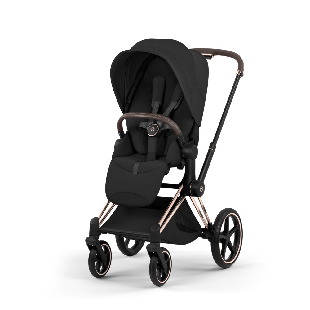 Cybex PRIAM Confort Ensemble complet Rosegold avec nacelle Sepia Black
