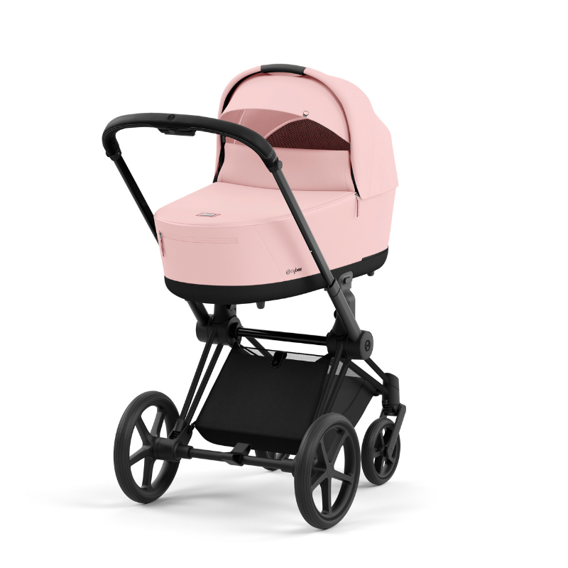 Cybex  Priam Matt Black  Peach Pink