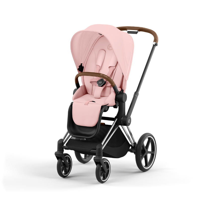 Cybex  Priam Chrome Brown  Peach Pink