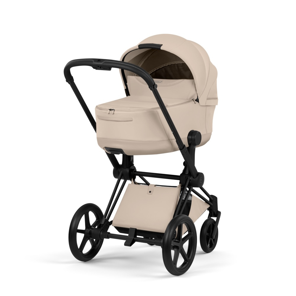 Cybex PRIAM Comfort  Komplettset Matt Black inkl. Babywanne Cozy Beige