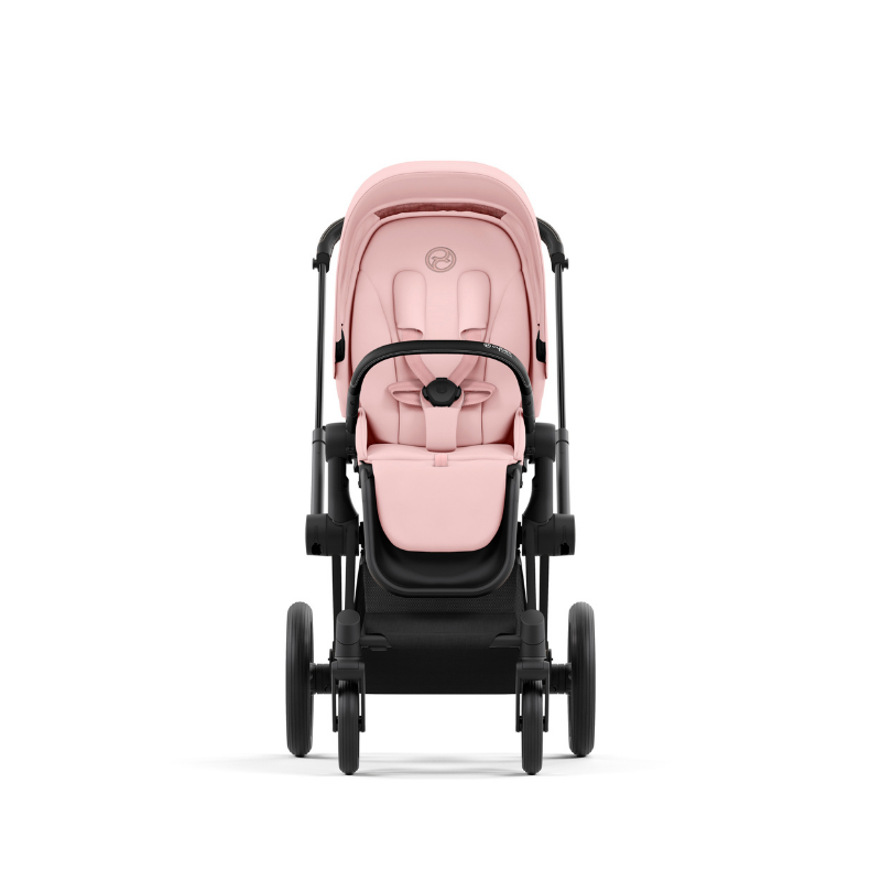 Cybex  Priam Matt Black  Peach Pink