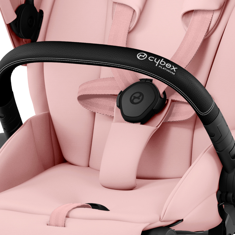 Cybex  Priam Matt Black  Peach Pink