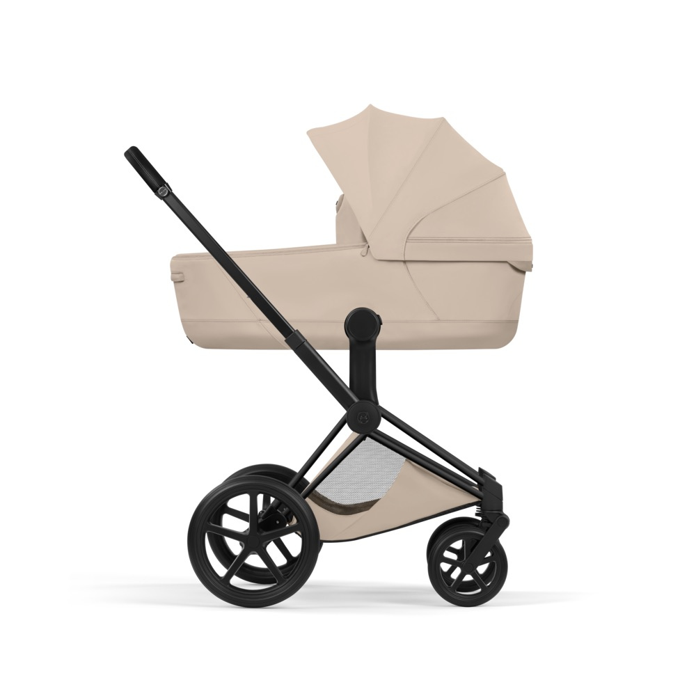 Cybex PRIAM Comfort  Komplettset Matt Black inkl. Babywanne Cozy Beige
