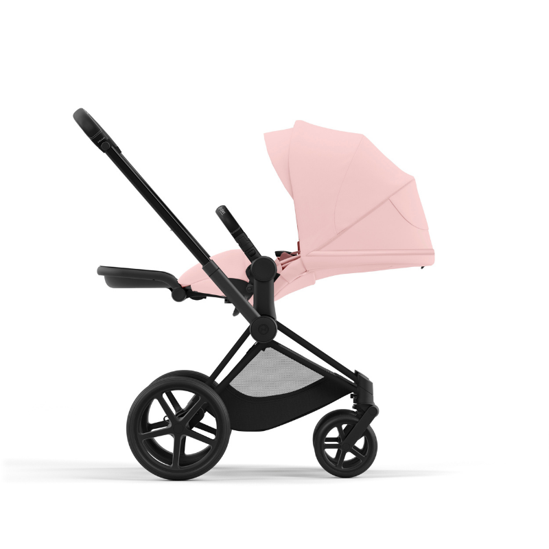 Cybex  Priam Matt Black  Peach Pink