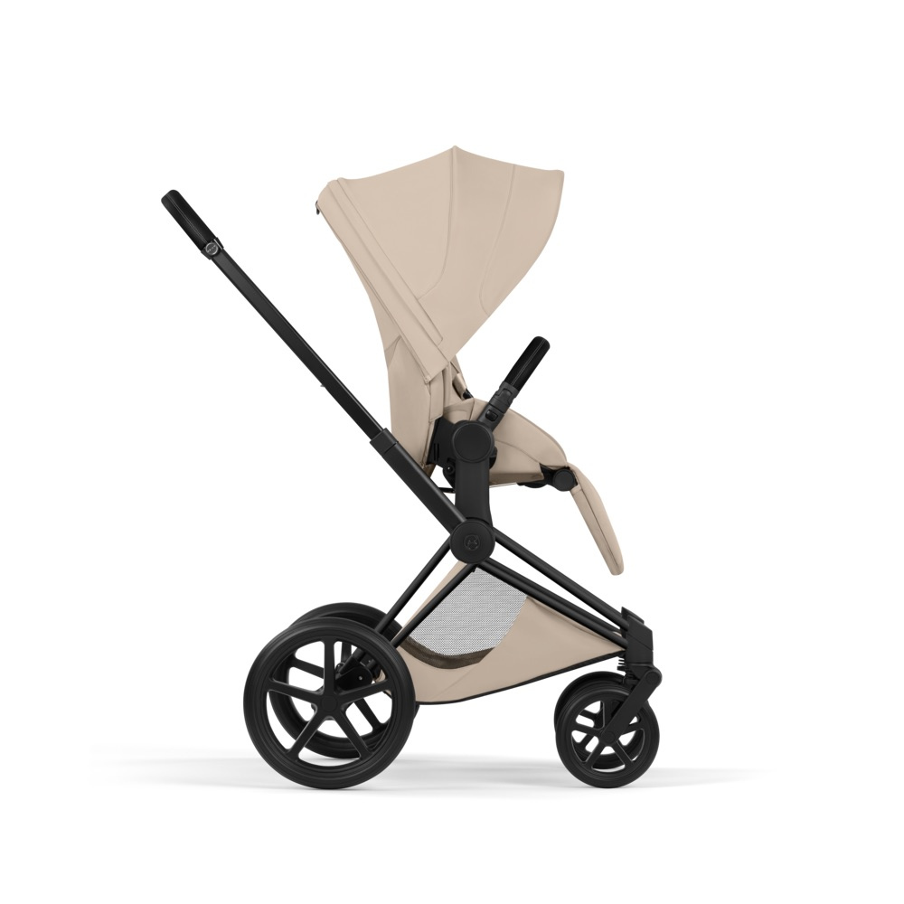 Cybex PRIAM Comfort  Komplettset Matt Black inkl. Babywanne Cozy Beige