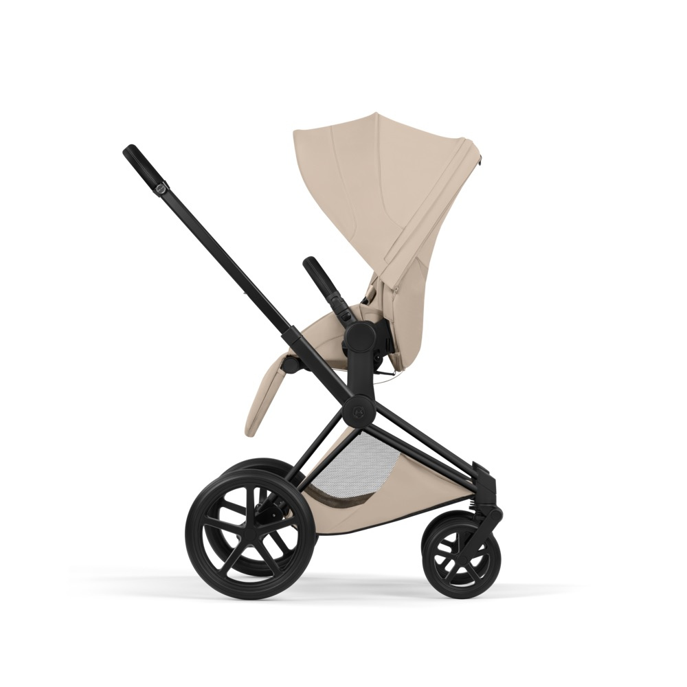 Cybex PRIAM Comfort  Komplettset Matt Black inkl. Babywanne Cozy Beige
