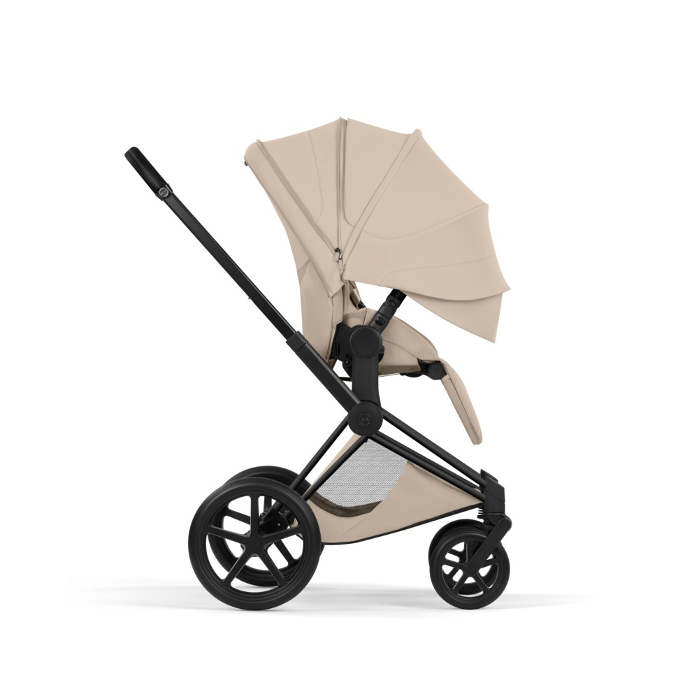 Cybex PRIAM Comfort  Komplettset Matt Black inkl. Babywanne Cozy Beige
