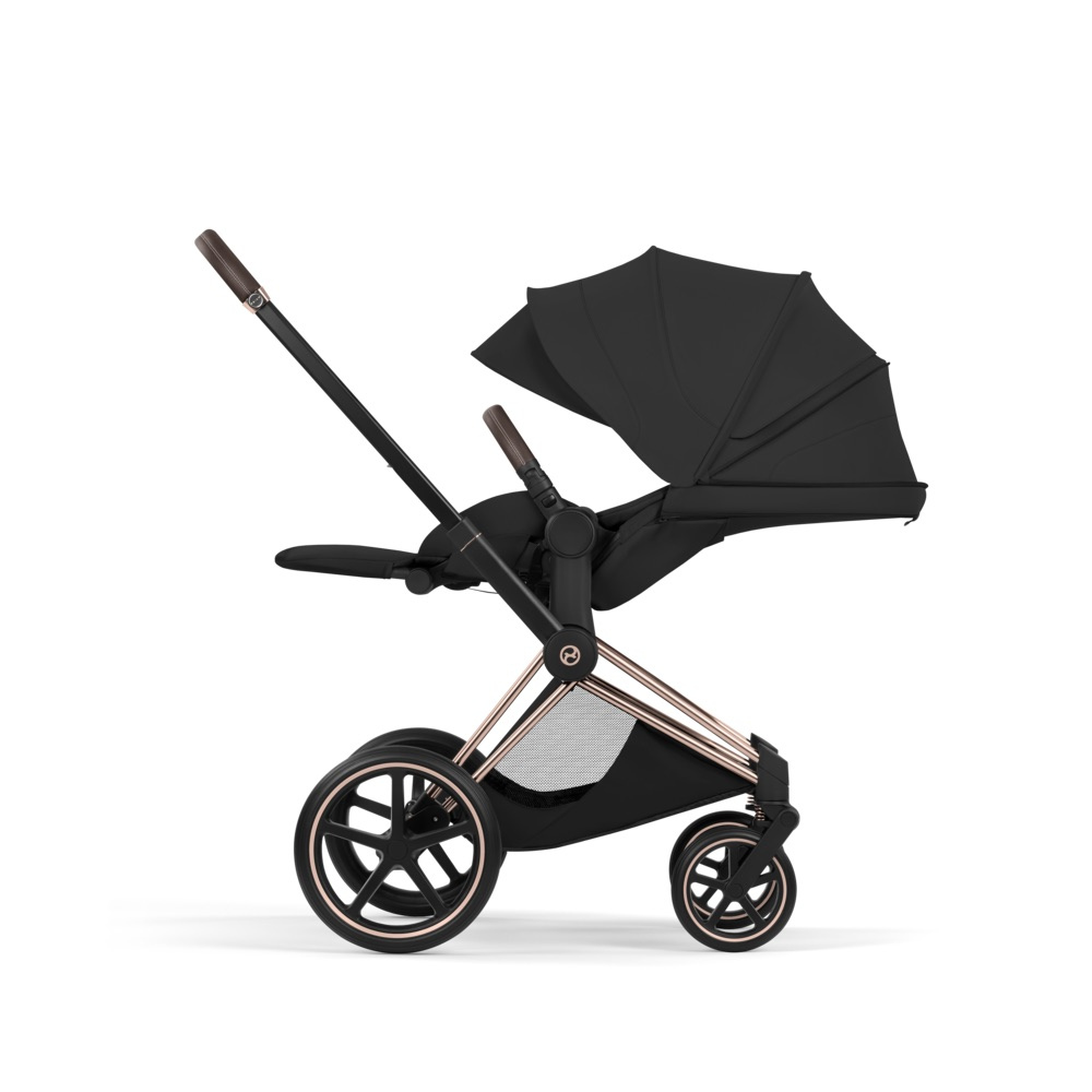 Cybex PRIAM Confort Ensemble complet Rosegold avec nacelle Sepia Black