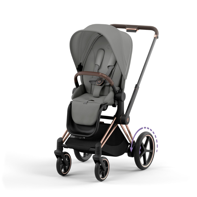 Cybex  e-Priam Rosegold  Comfort Mirage Grey