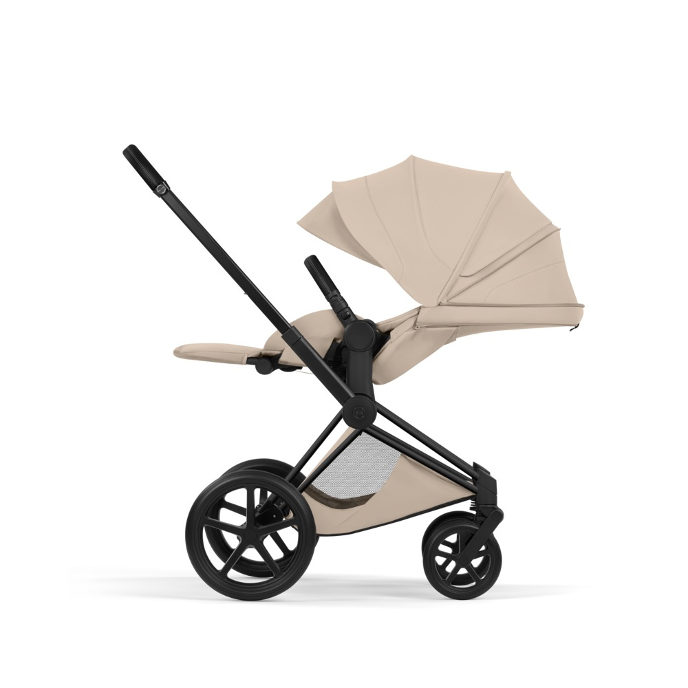 Cybex PRIAM Comfort  Komplettset Matt Black inkl. Babywanne Cozy Beige
