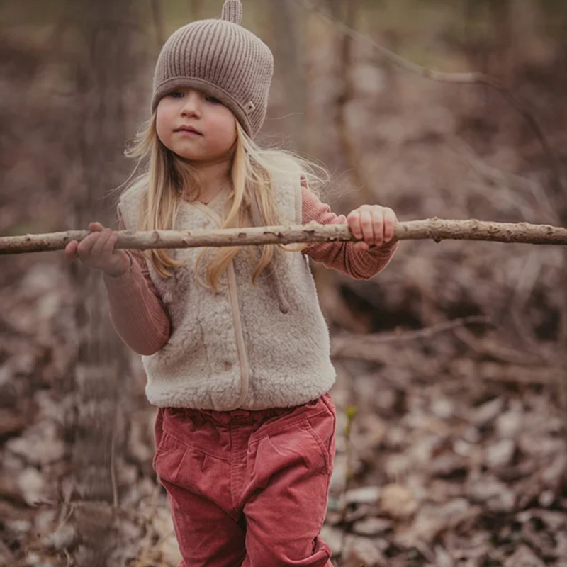 Alwero  Kinder Wollweste &#39;TYB&#39;  Sand Brown