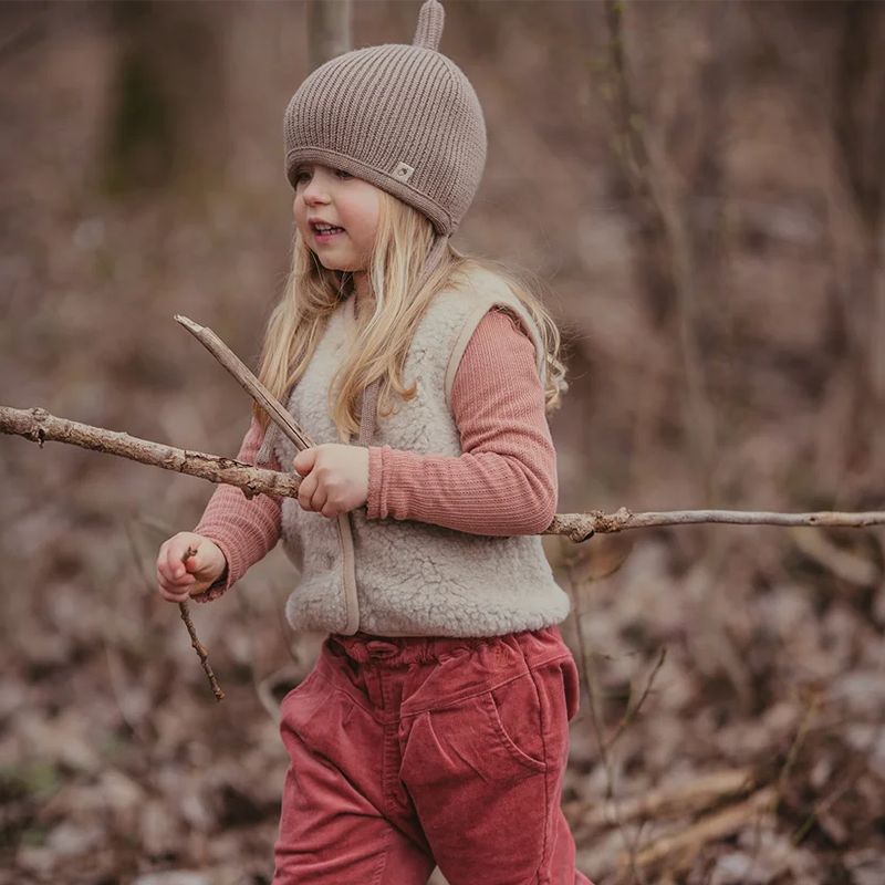 Alwero  Kinder Wollweste &#39;TYB&#39;  Sand Brown