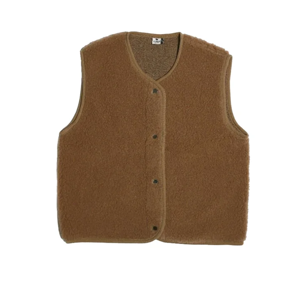 Alwero Gilet en laine pour adultes « TYB » Teddy Brown