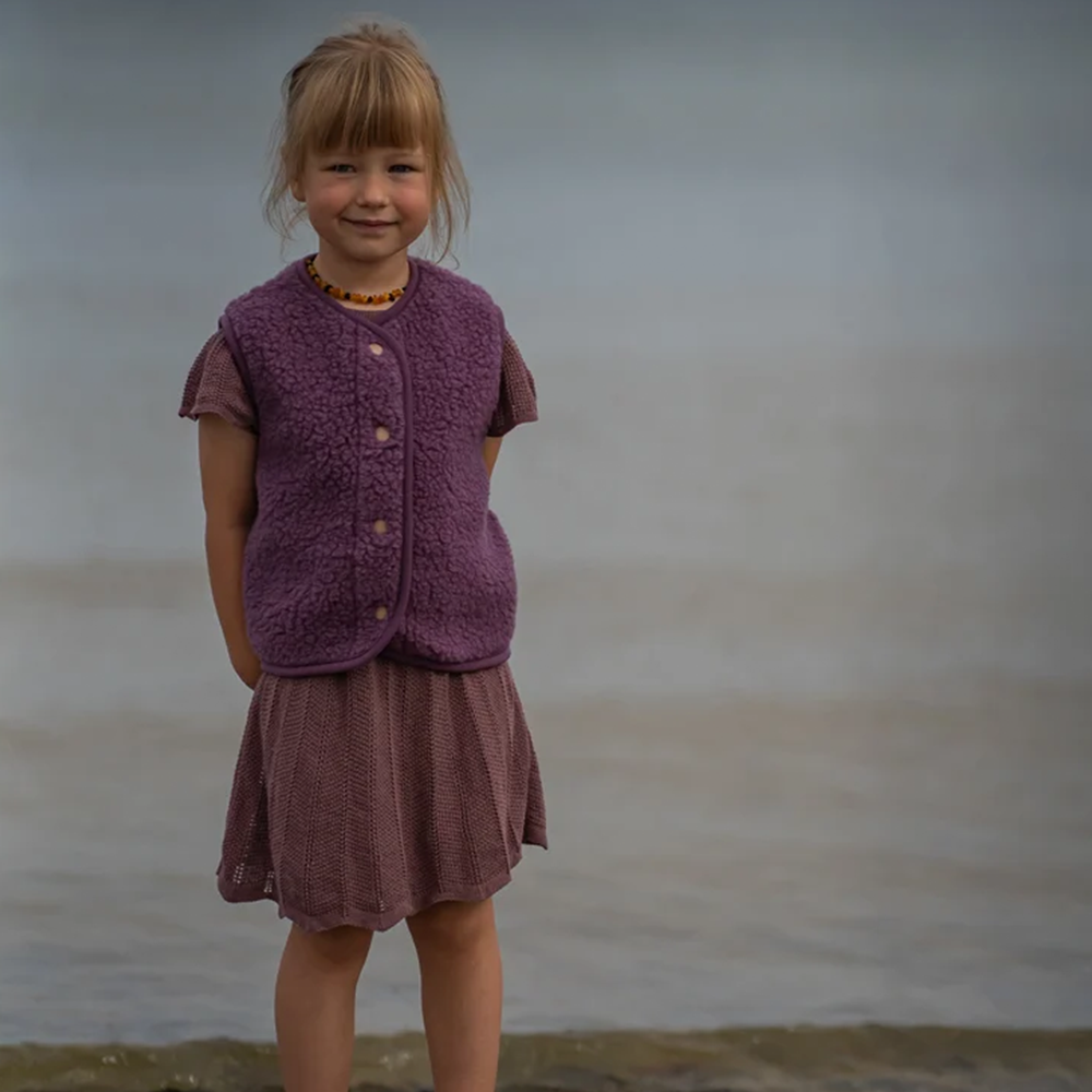 Alwero  Kinder Wollweste 'TYB'  French Violet