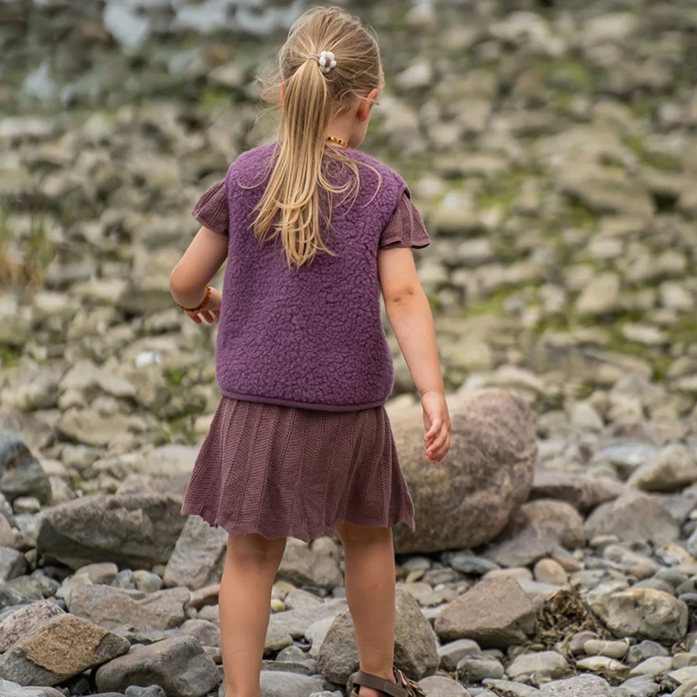 Alwero  Kinder Wollweste 'TYB'  French Violet