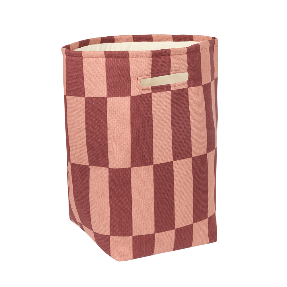 Nobodinoz  Aufbewahrungskorb 'Vibes'  Maroon Tiles