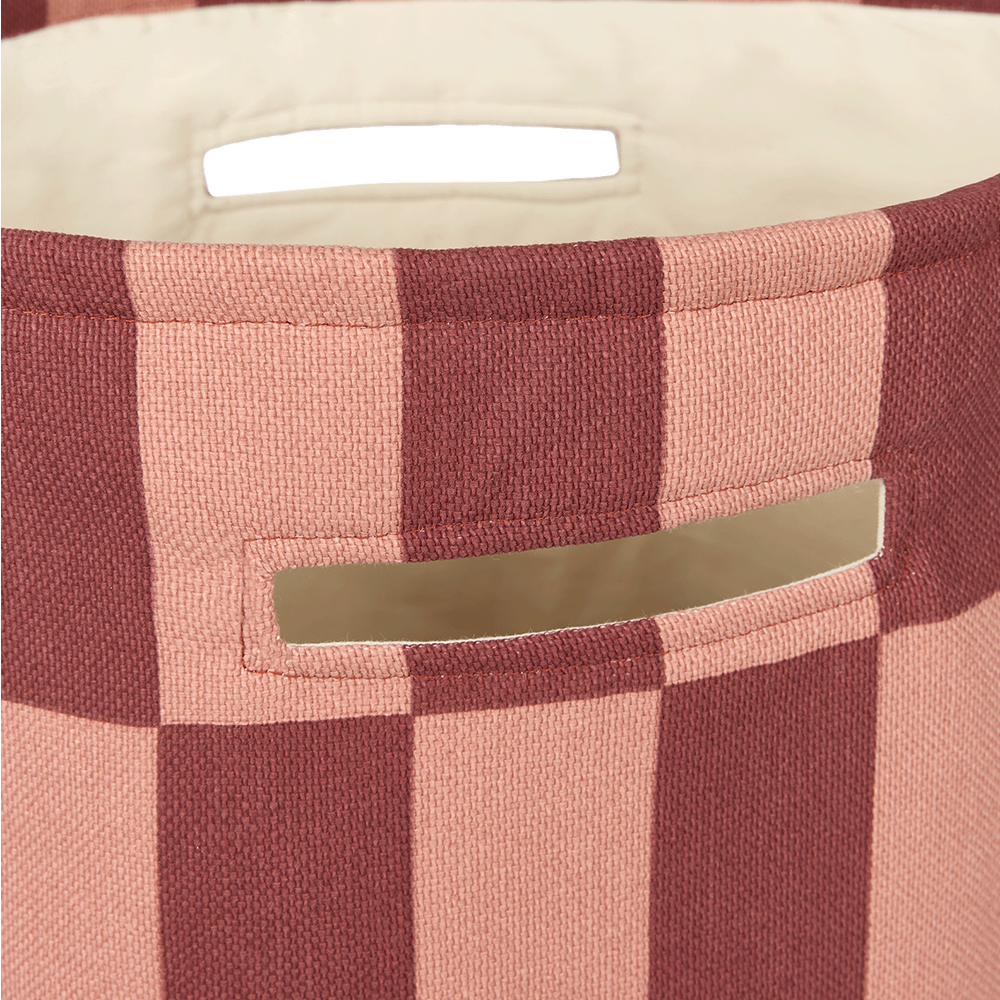 Nobodinoz  Aufbewahrungskorb 'Vibes'  Maroon Tiles