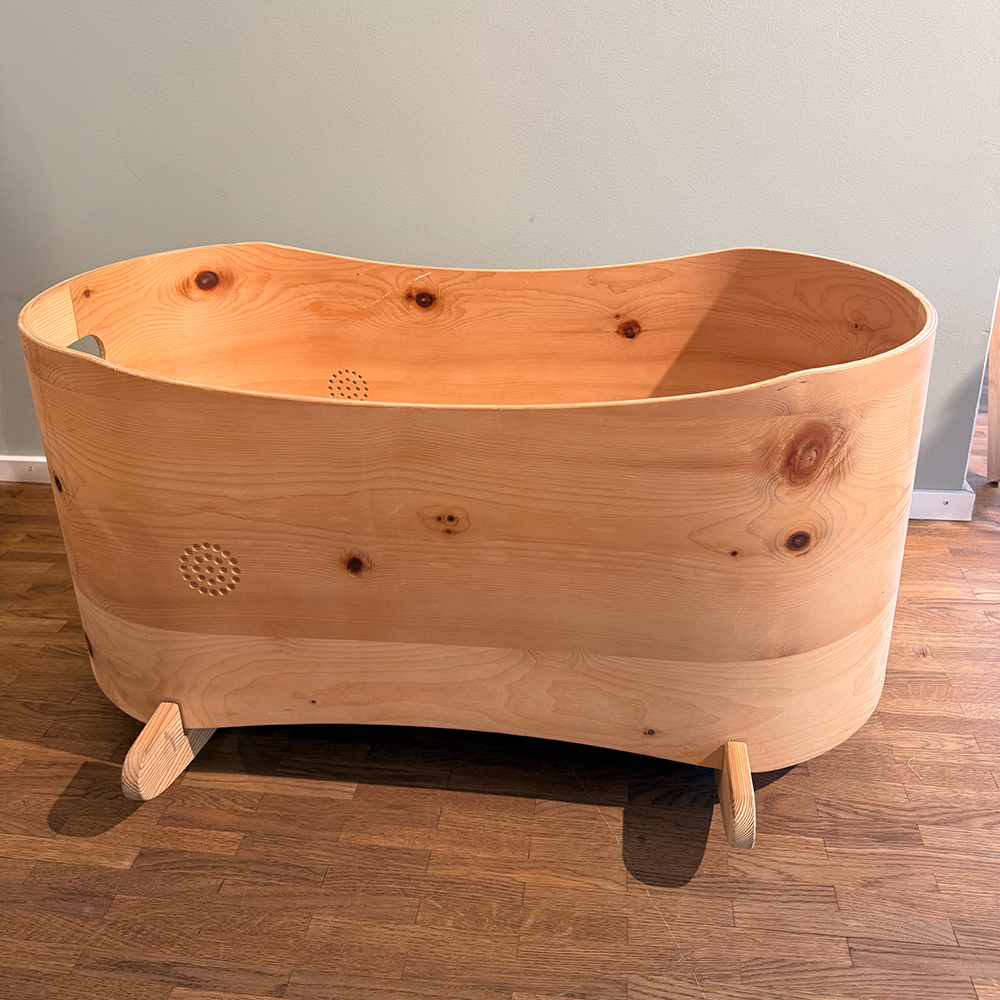 Display item: Benni's Nest Arolla Pine Baby Cot Set (40 x 80cm) Natural with Mattress