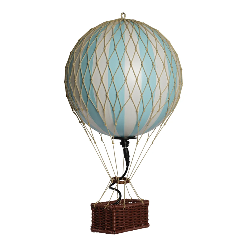 Authentic Models LED Deko Ballon mittel &#39;Travels Light&#39; Blue Light