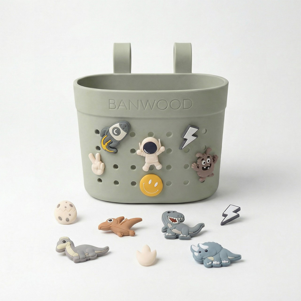 Banwood  Korb 'Pin & Ride' Olive