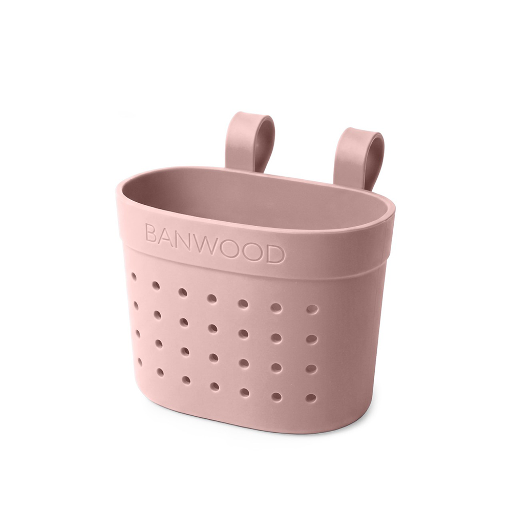 Banwood Panier « Pin & Ride » Rose Ancien