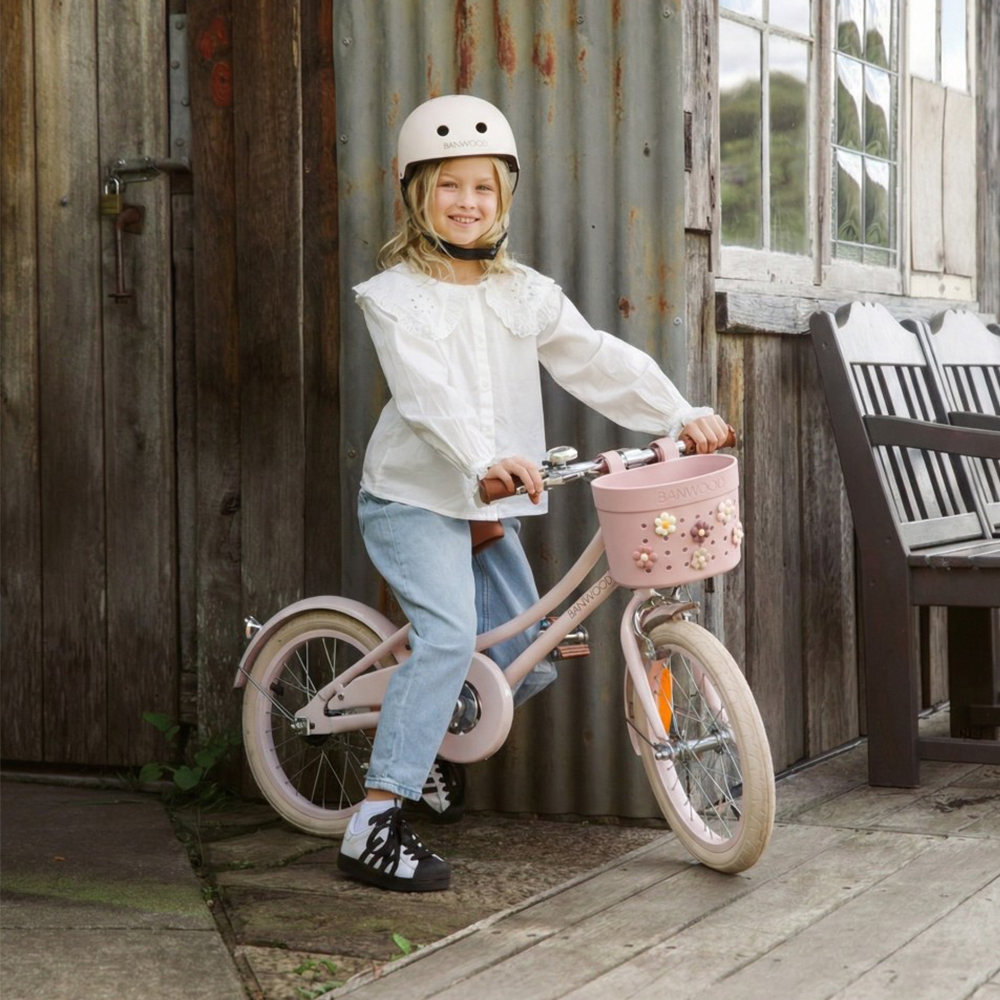 Banwood Panier 'Pin & Ride' Rose pâle