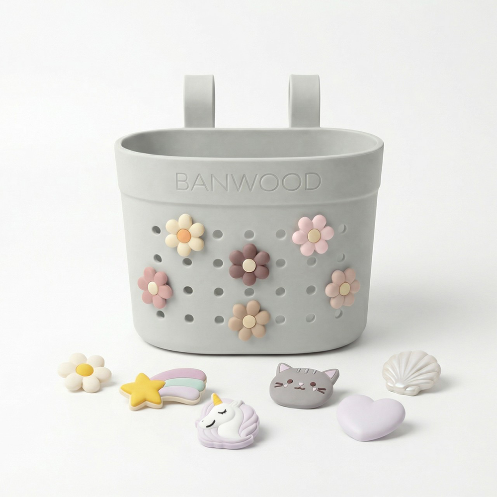 Banwood Panier «Pin & Ride» Ivoire