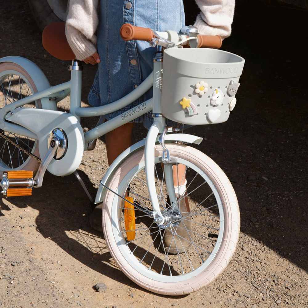 Banwood Panier «Pin & Ride» Ivoire