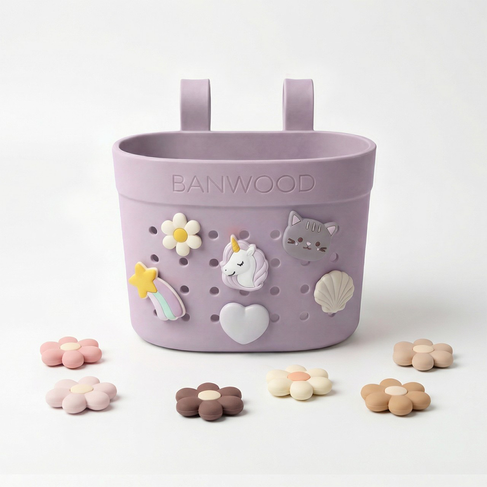 Panier Banwood « Pin & Ride » Lavender