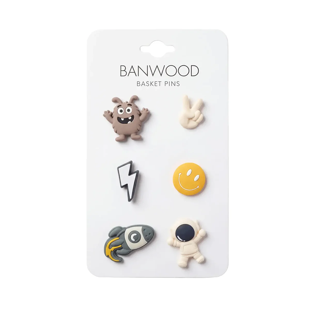 Banwood  Pins für Korb 'Pin & Ride' Weltall