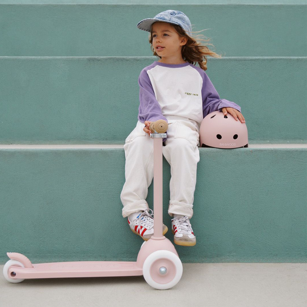 Banwood  Kinderhelm  &#39;Eco&#39; Faded Pink