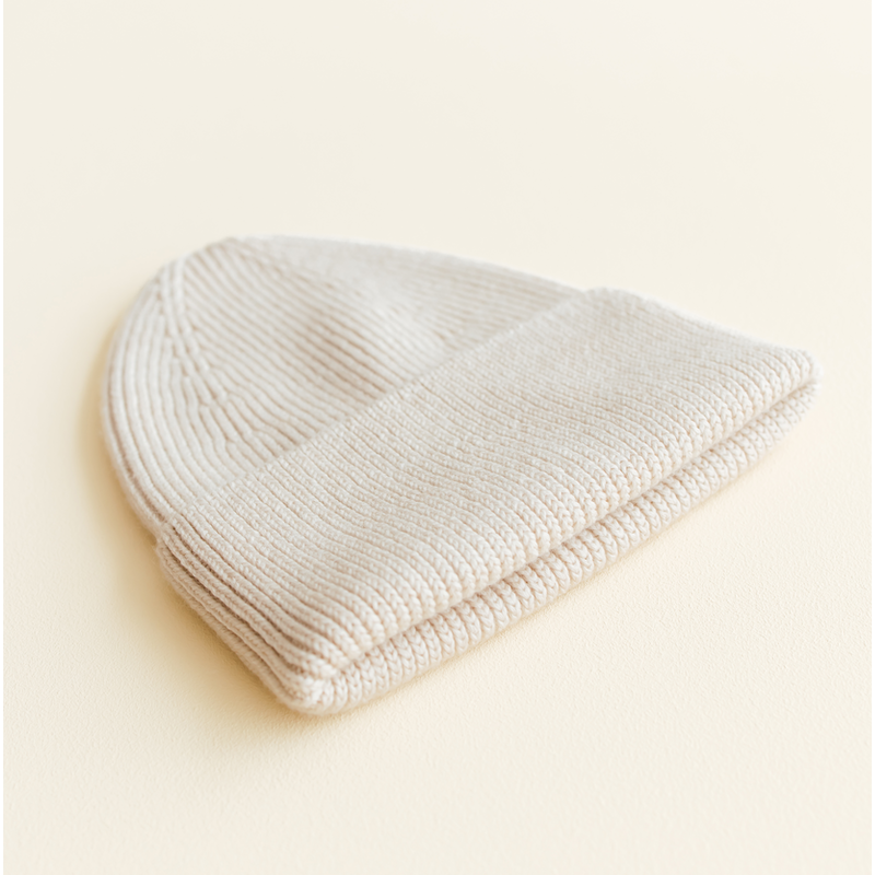 Hvid  Kids Beanie Fonzie  Cream