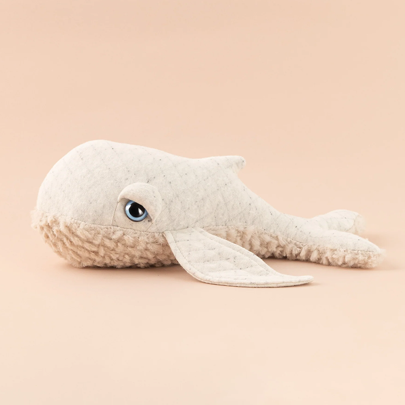 BigStuffed Mini Whale Albino Plüschtier für Kinder von 0 bis 12. 