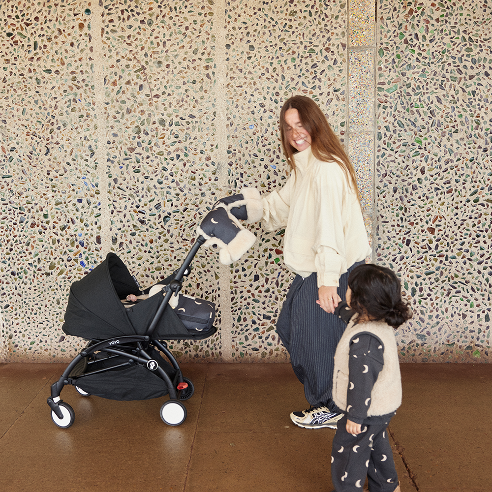 BINIBAMBA  Merino Kinderwagen Handschuhe 'OZ x Bini' Midnight Moon