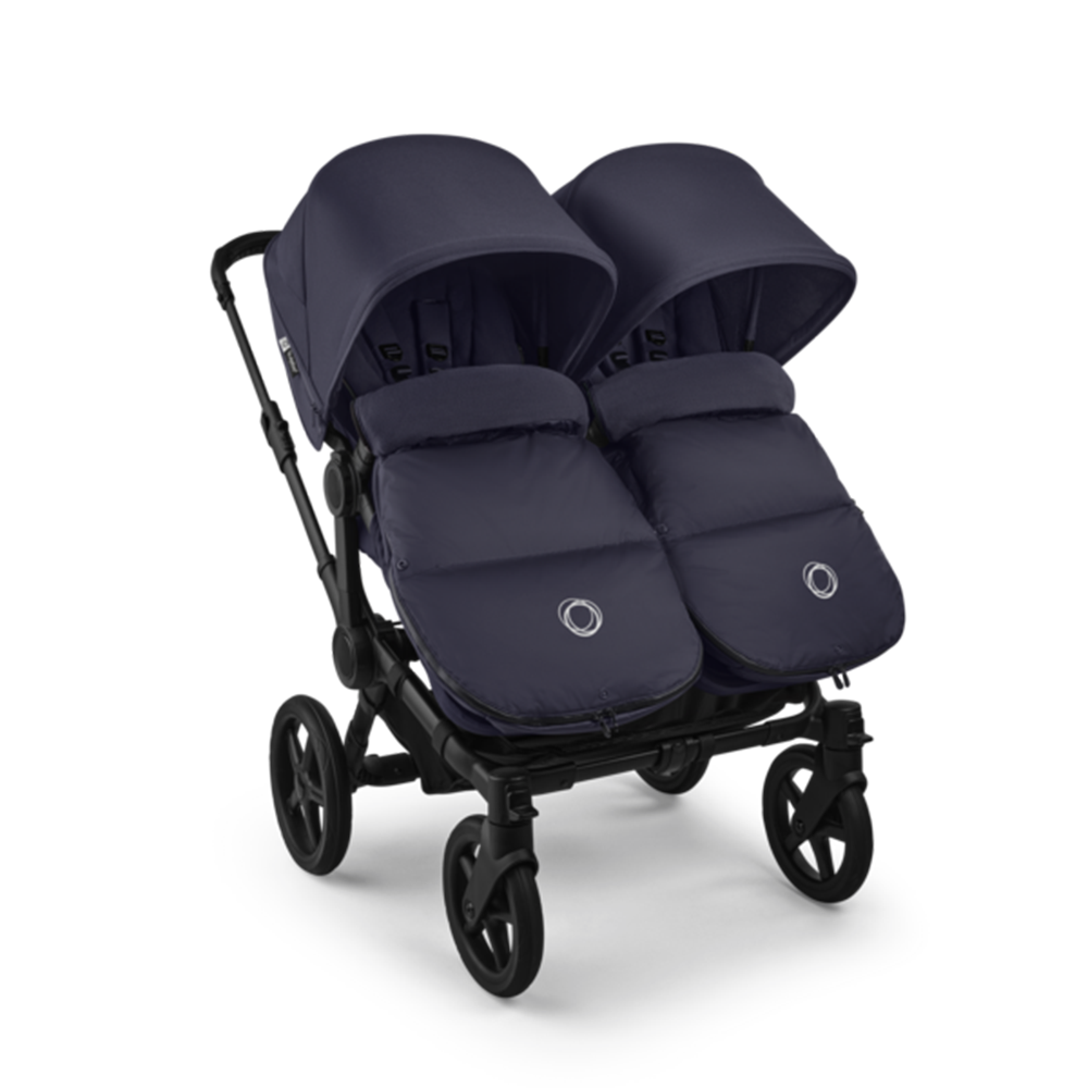 Bugaboo  Donkey 6 Zwillingskinderwagen Twin Essentials Bundle Deep Indigo