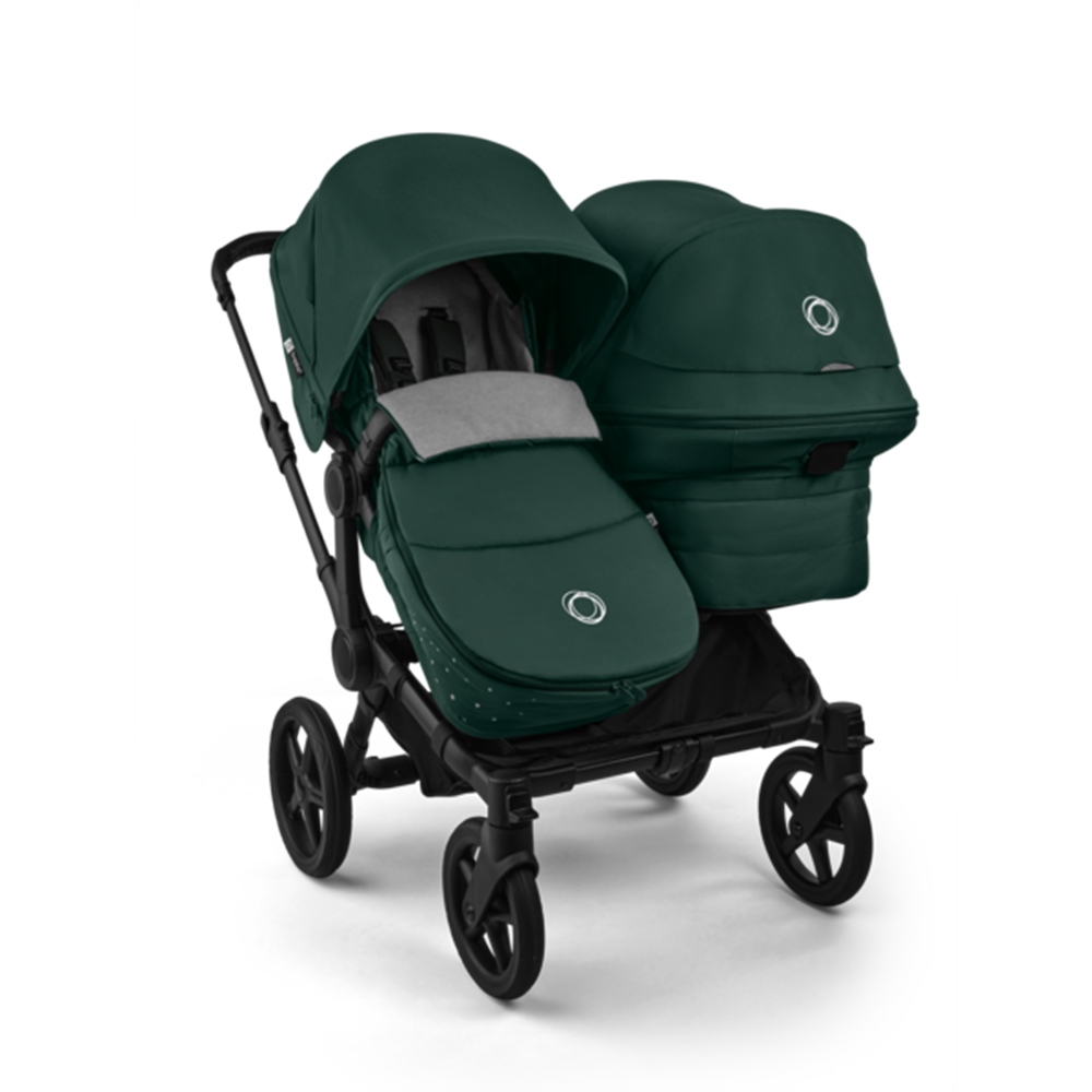Bugaboo  Donkey 6 Double Essential Kinderwagen Bundle Fern Green
