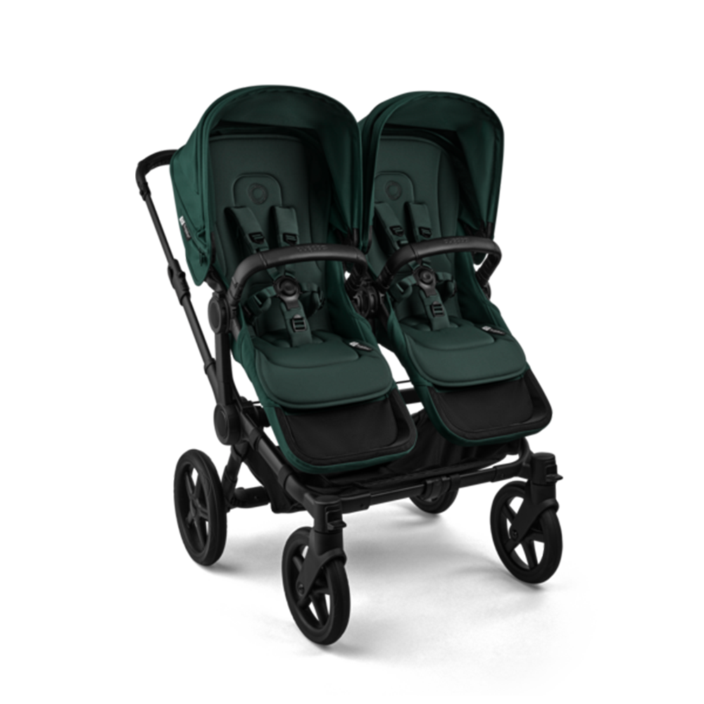Bugaboo  Donkey 6 Zwillingskinderwagen Twin Essentials Bundle Fern Green