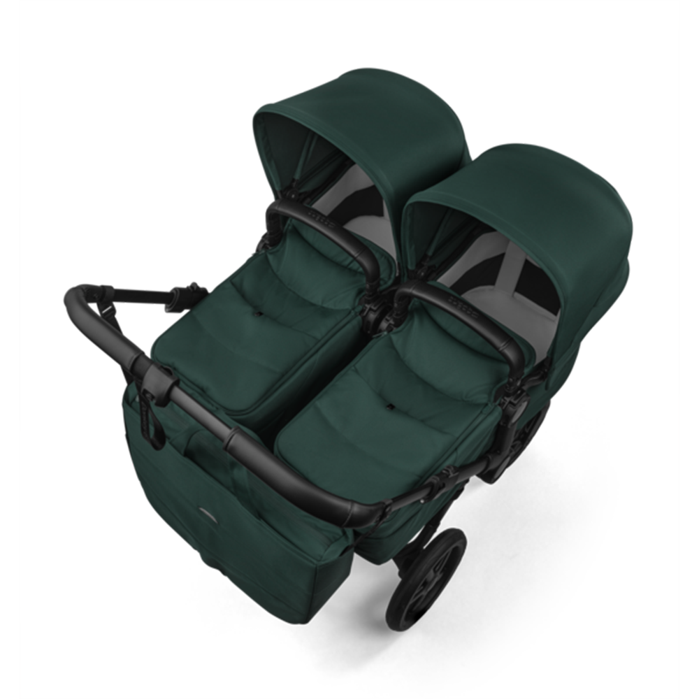 Bugaboo  Donkey 6 Zwillingskinderwagen Twin Essentials Bundle Fern Green