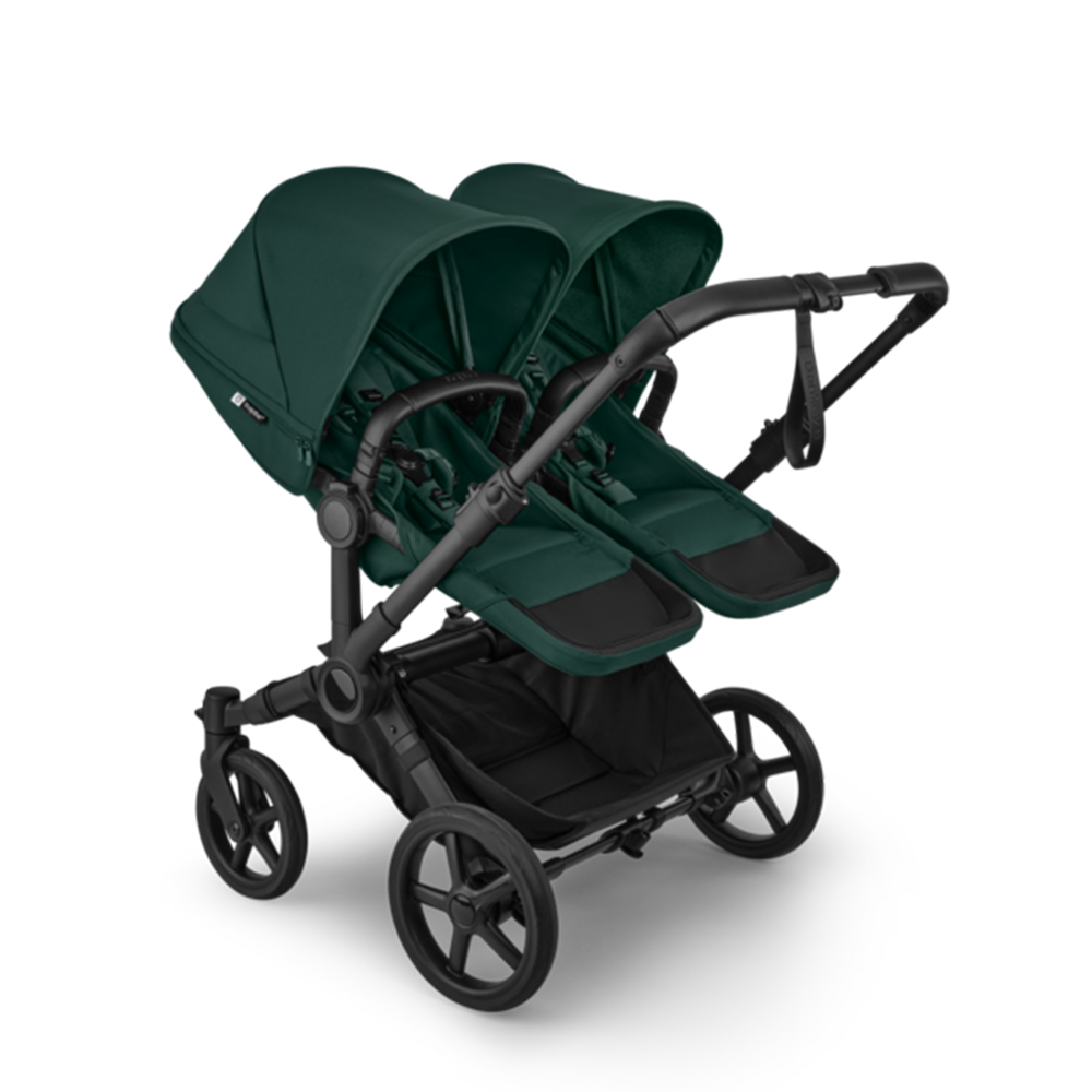 Bugaboo  Donkey 6 Zwillingskinderwagen Twin Essentials Bundle Fern Green