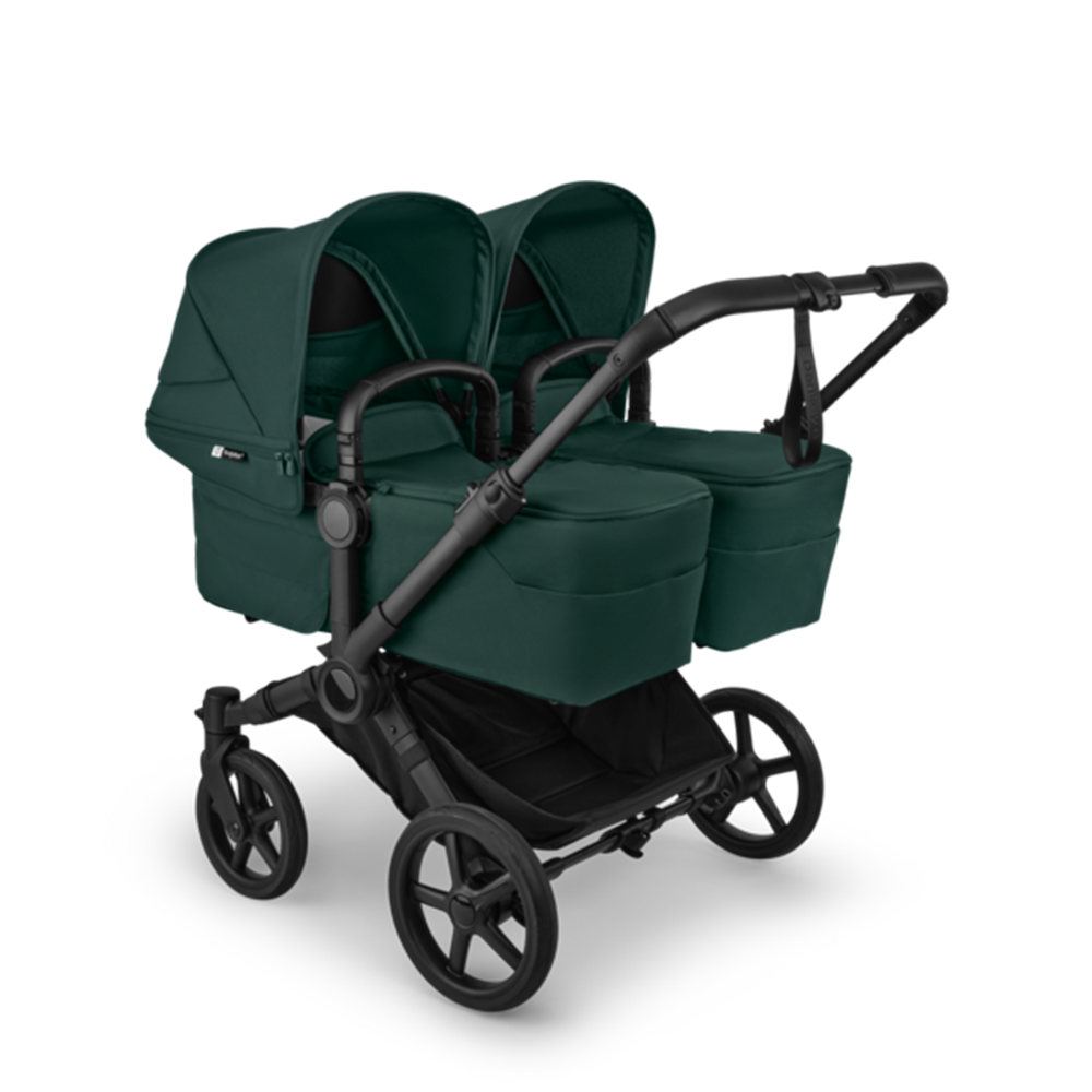 Bugaboo  Donkey 6 Zwillingskinderwagen Twin Essentials Bundle Fern Green